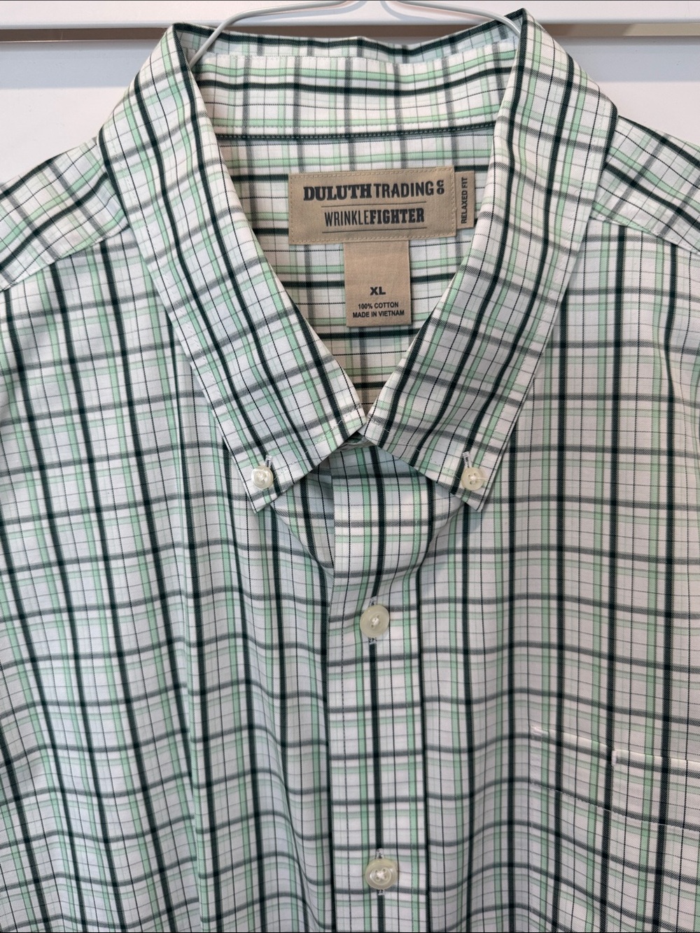 Duluth Trading‎ Co. Men’s XL 100% Cotton Button Down Short Sleeve Relaxed Fit